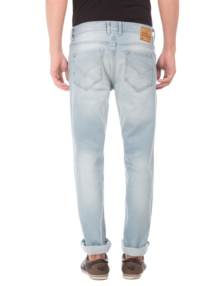 Flying Machine Men Casual Wear Sky Blue Jeans